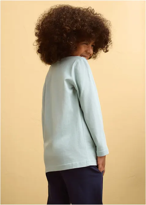 L&aring;ng&auml;rmad T-shirt i ekologisk bomull (2-pack), bonprix