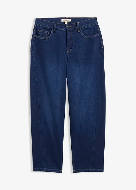 Barrel jeans Mid Waist, med ekologisk bomull, bonprix