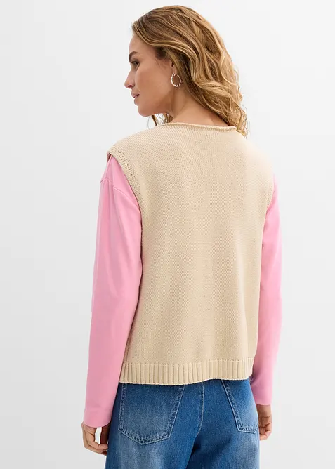 Stickad v&auml;st, bonprix