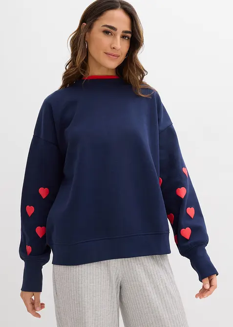 Sweatshirt i bomullsmix, bonprix