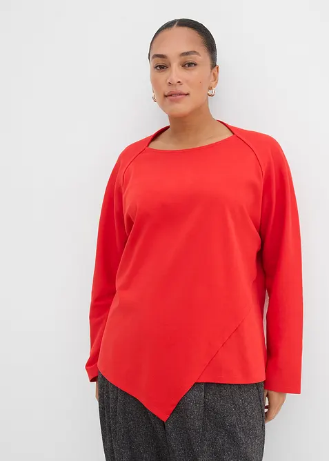 L&aring;ng&auml;rmad topp i ekologisk bomull, bonprix