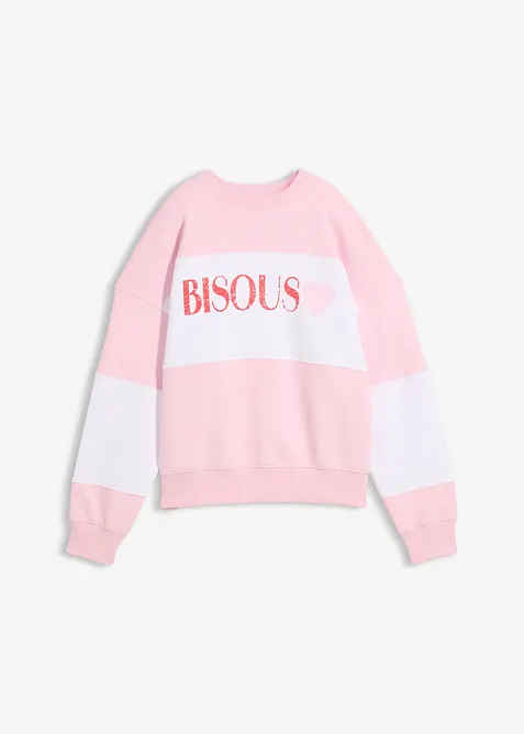 Oversizesweatshirt i mjuk bomullsmix, bonprix