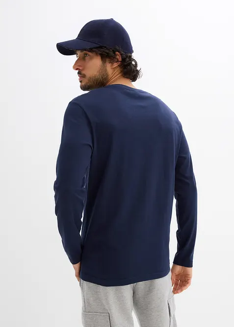 L&aring;ng&auml;rmad T-shirt i bomull, bonprix