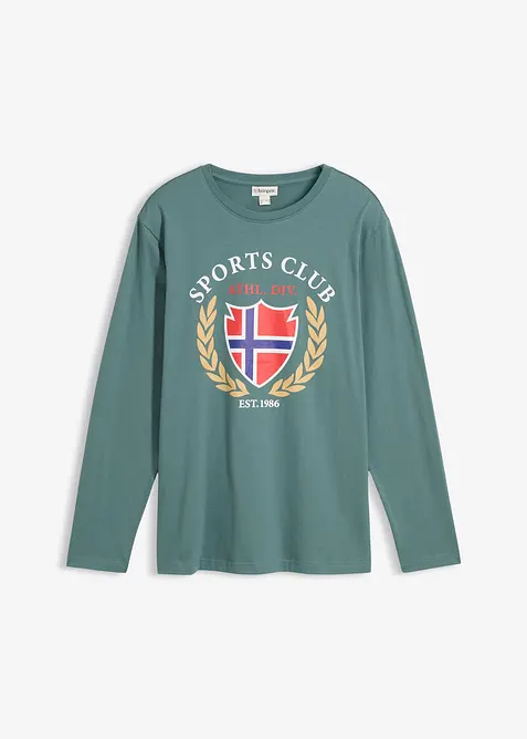 L&aring;ng&auml;rmad T-shirt i bomull, bonprix