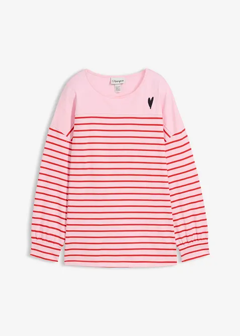 L&aring;ng&auml;rmad topp i ekologisk bomull, bonprix