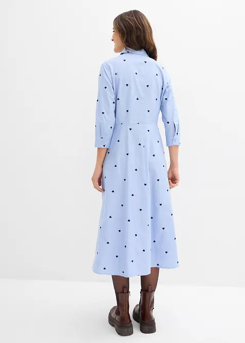 Skjortkl&auml;nning i ekologisk bomull, bonprix