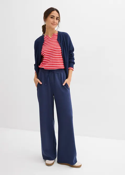 Sweatjacka i oversizemodell av stabil trik&aring;, bonprix