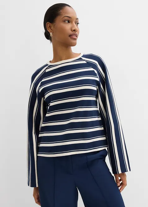 L&aring;ng&auml;rmad topp av stabil jersey, bonprix