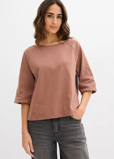 Raglantopp av stabil, ekologisk bomull, bonprix