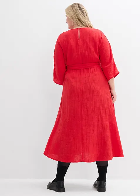 Mellanl&aring;ng kl&auml;nning i mjuk bomull, bonprix