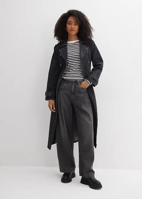 Jeans med Wide Leg och High Waist, bonprix