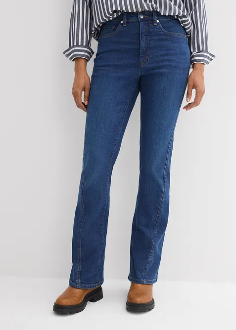 Bootcut-jeans med High Waist, bonprix