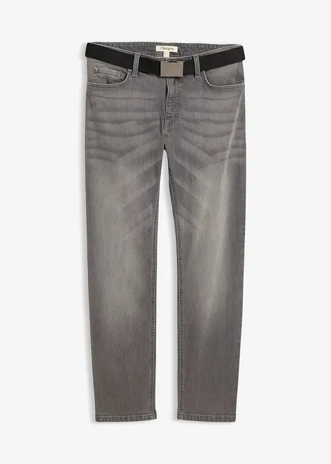Regular Fit Stretch Jeans med sk&auml;rp, Straight, bonprix