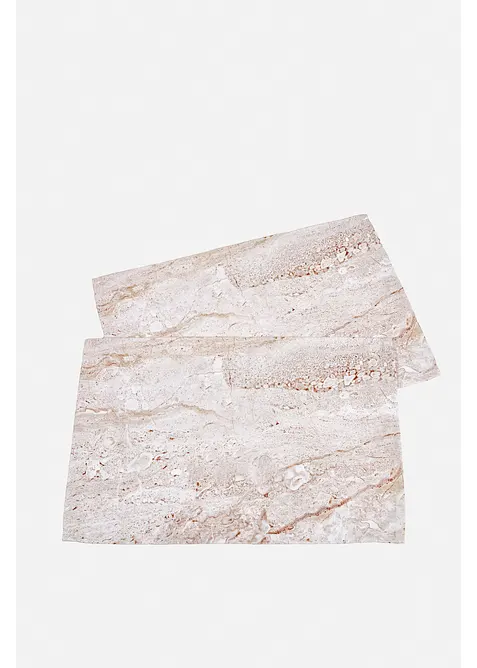 Bordstablett med marmorm&ouml;nster (2-pack), bonprix