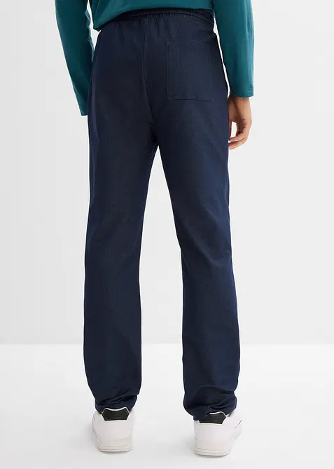 Joggingbyxa med denimlook, bonprix