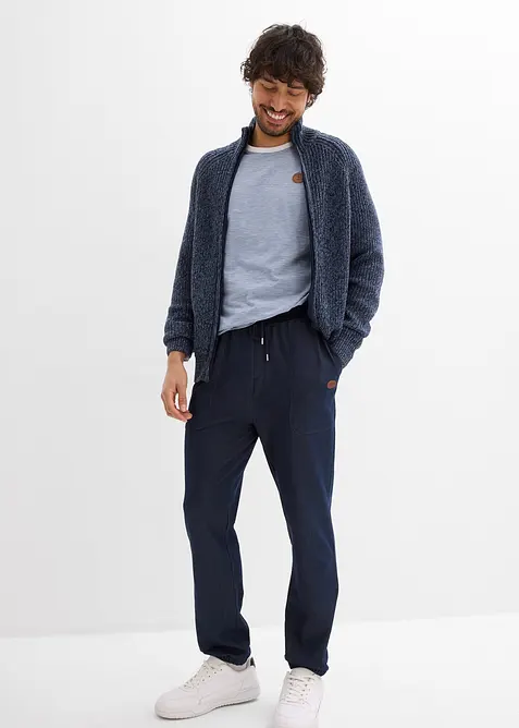 Joggingbyxa med denimlook, bonprix