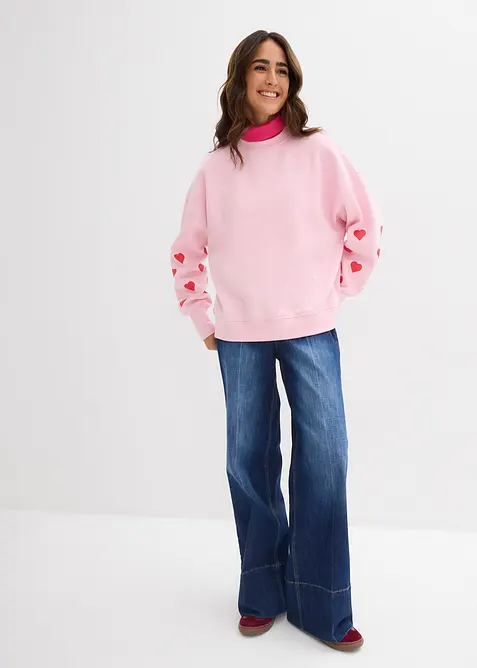 Sweatshirt i bomullsmix, bonprix