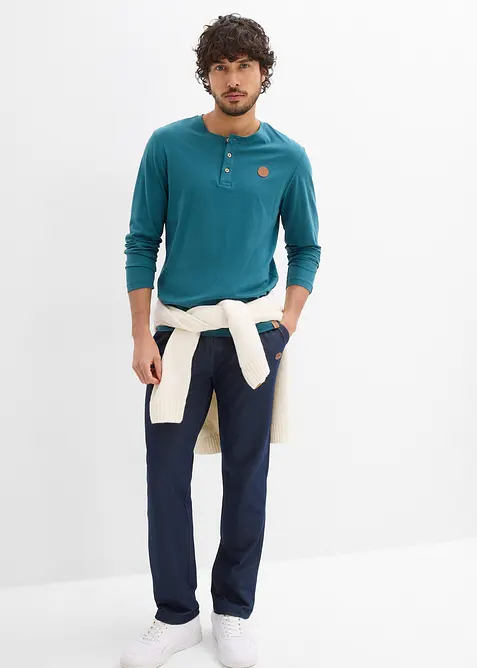 Joggingbyxa med denimlook, bonprix