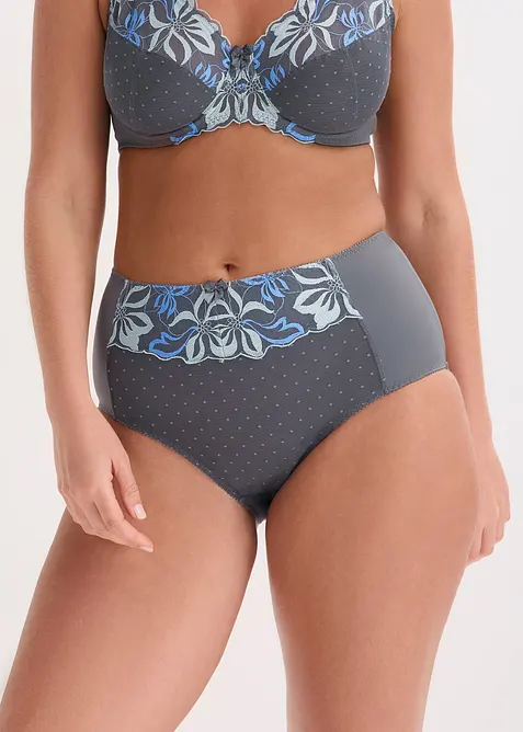 Formande trosa med s&ouml;tt broderi, bonprix