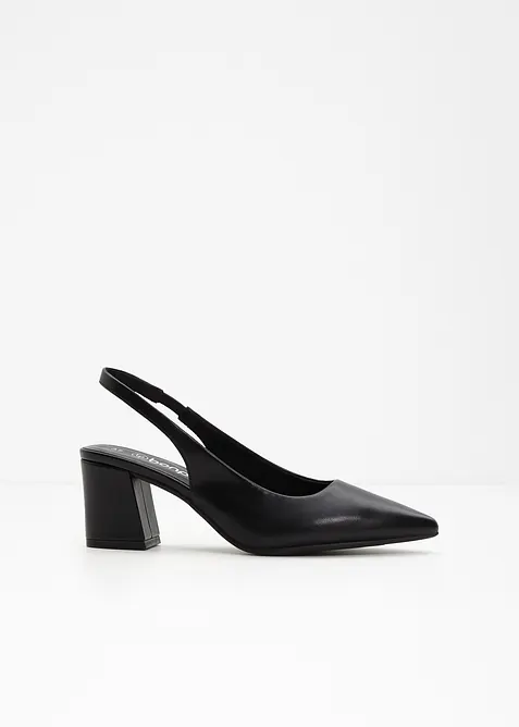 Slingbackpumps med blockklack, bonprix