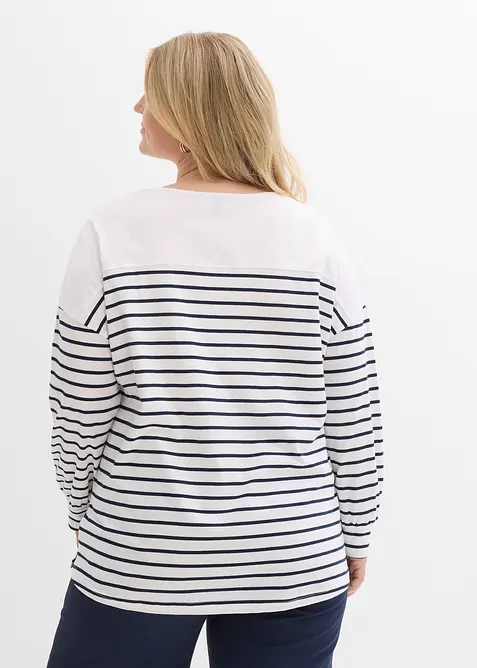 L&aring;ng&auml;rmad topp i ekologisk bomull, bonprix