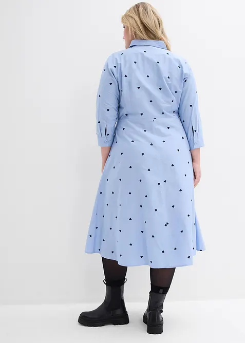 Skjortkl&auml;nning i ekologisk bomull, bonprix