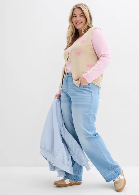 Stickad v&auml;st, bonprix