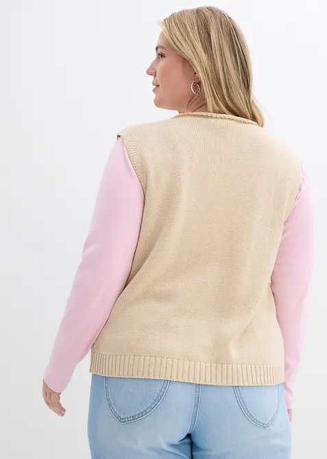 Stickad v&auml;st, bonprix