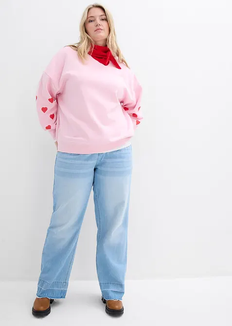 Sweatshirt i bomullsmix, bonprix