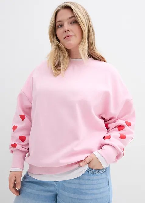 Sweatshirt i bomullsmix, bonprix