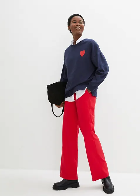 Oversizesweatshirt i ekologisk bomull, bonprix