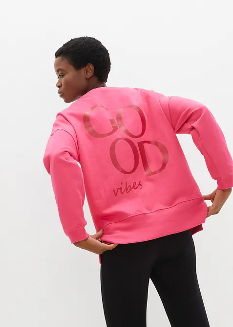 Oversizesweatshirt i ekologisk bomull, bonprix