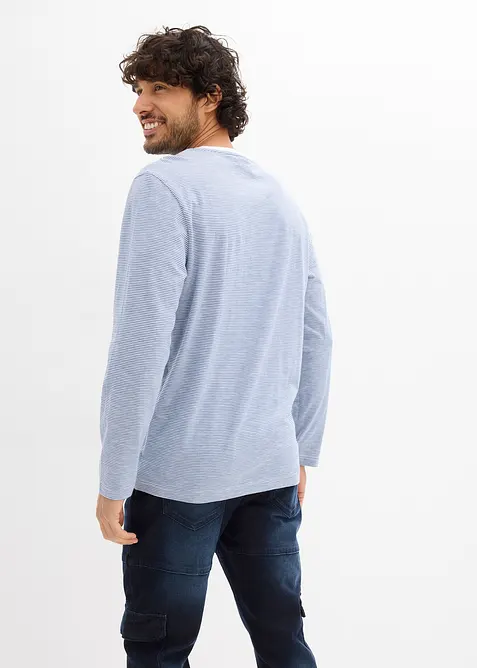 L&aring;ng&auml;rmad T-shirt i ren ekologisk bomull, bonprix