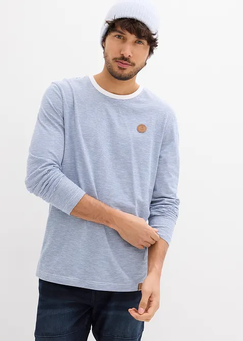 L&aring;ng&auml;rmad T-shirt i ren ekologisk bomull, bonprix