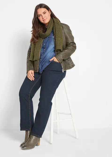 Straight Stretch Jeans Mid Waist, bonprix