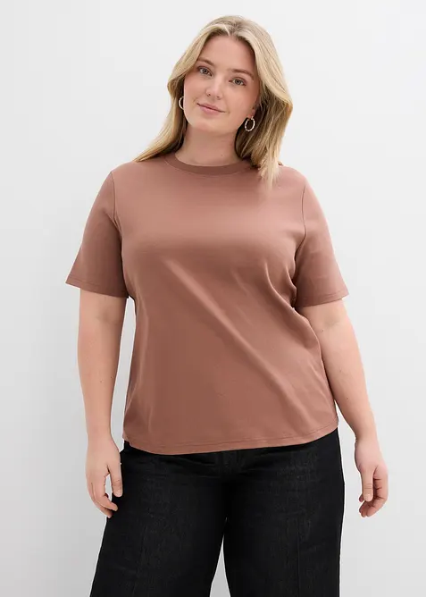 Topp av stabil jersey av ekologisk bomull (2-pack), bonprix