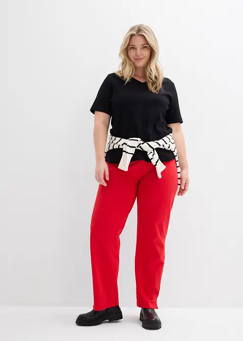 Topp i stabil jersey av ekologisk bomull (2-pack), bonprix