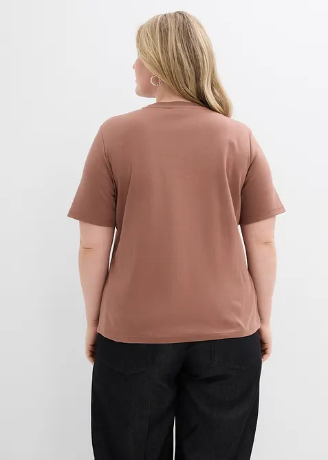 Topp av stabil jersey av ekologisk bomull (2-pack), bonprix