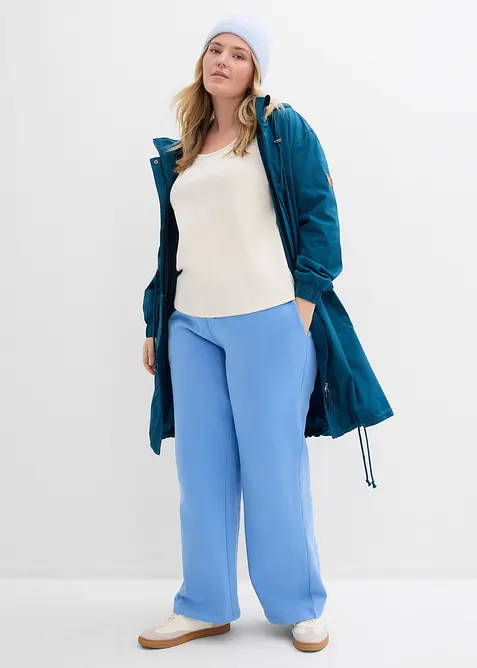 Topp i stabil jersey av ekologisk bomull, 3/4-&auml;rm, bonprix