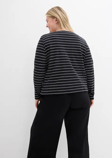 Cardigan i stabil jersey av ekologisk bomull, bonprix