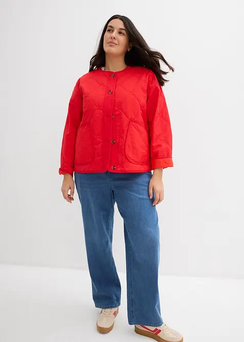 Loose Straight Jeans, Mid Waist, ekologisk bomull, bonprix