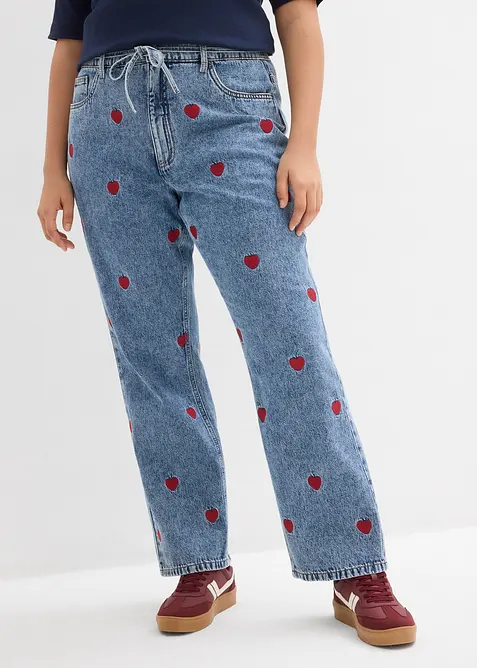 Loose Straight Jeans High Waist, bonprix