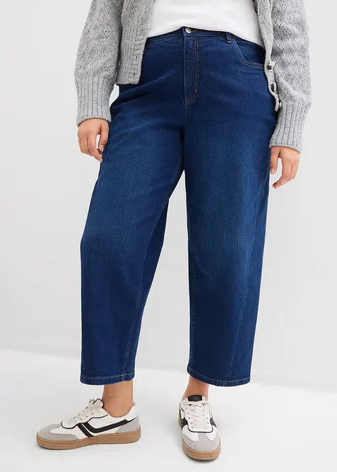 Barrel jeans Mid Waist, med ekologisk bomull, bonprix