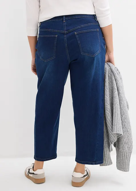 Barrel jeans Mid Waist, med ekologisk bomull, bonprix