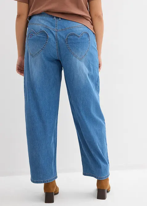 Barrel-jeans med High Waist, bonprix