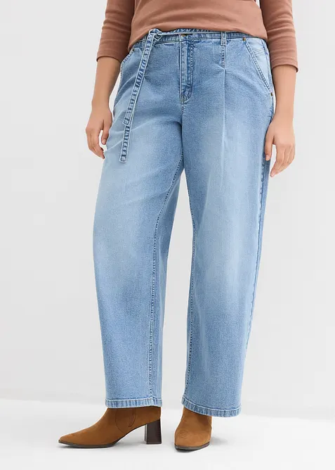 Barrel Jeans Mid Waist, bonprix