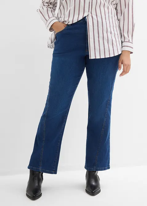 Bootcut-jeans med High Waist, bonprix
