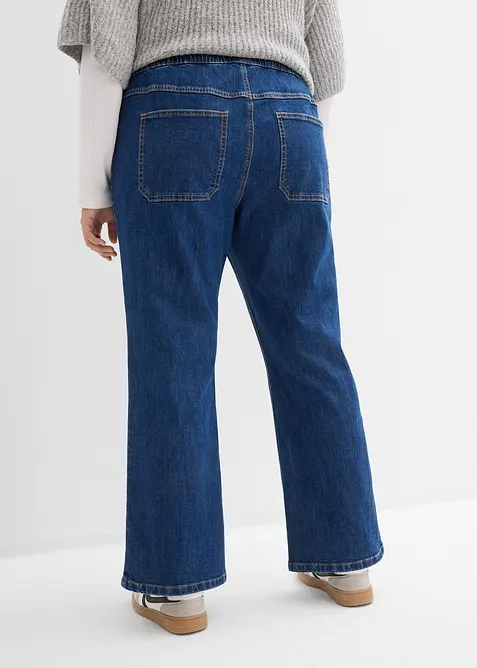 Bootcut-jeans Mid Waist med res&aring;rmidja, bonprix