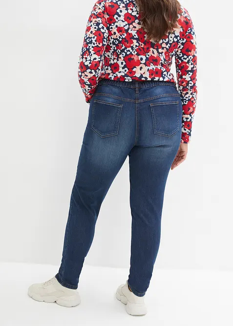 Jeggings Mid Waist, med bekv&auml;m midja, bonprix
