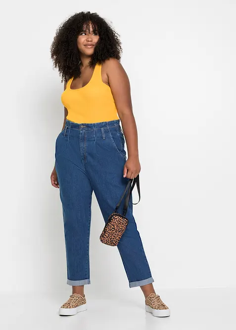 Stretch Mom Jeans High Waist, bonprix